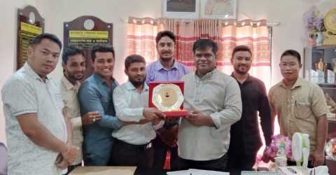 পৌর মেয়রের সাথে বাঘাইছড়ি সিভিল ইঞ্জিনিয়ার্স ফোরাম নেতৃবৃন্দের সৌজন্য সাক্ষাত