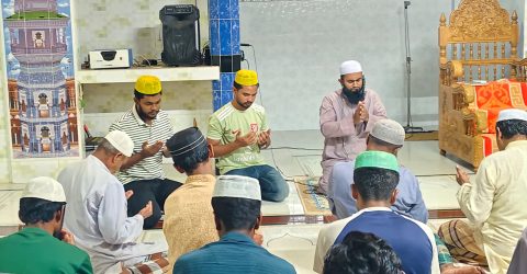 কাচালং কলেজ ছাত্রদলের উদ্যোগে জুলাই-আগস্ট শহীদদের স্মরণে দোয়া মাহফিল 