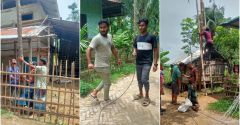 অবশেষে বিদ্যুৎ সংযোগ, হাসি ফুটেছে ৩০ পরিবারের মুখে