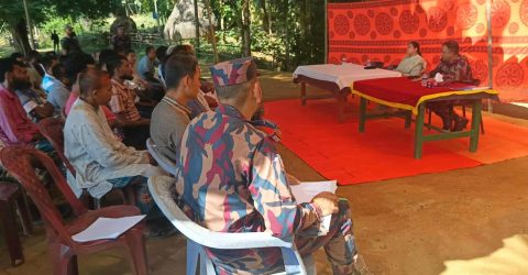 বিজিবি ও স্থানীয় প্রশাসনের উদ্যোগে পাহাড়ী-বাঙ্গালী বিরোধের শান্তিপূর্ণ সমাধান