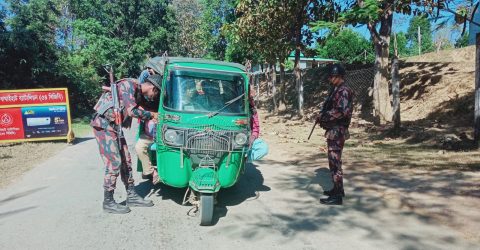 আইন-শৃঙ্খলা রক্ষায় বাঘাইহাট ব্যাটালিয়ন এর তল্লাশি অভিযান ও নজরদারি জোরদার