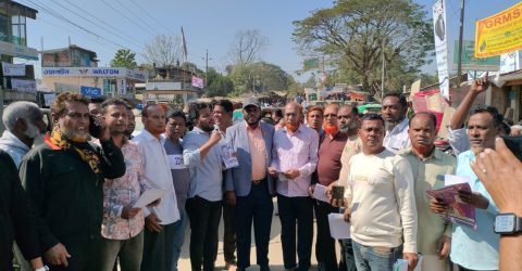 বাঘাইছড়িতে হাটবাজারে বিএনপির জনসংযোগ ও প্রচারণা