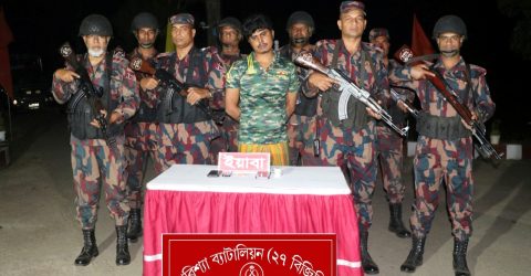 বাঘাইছড়িতে বিজিবির অভিযানে ইয়াবা উদ্ধার, আটক ১