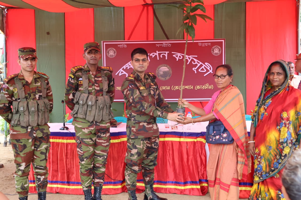 বাঘাইহাট জোনের উদ্যোগে বৃক্ষরোপণ কর্মসূচির উদ্বোধন
