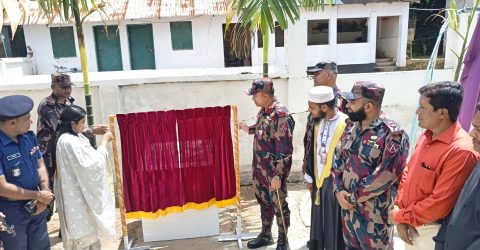 ২৭ বিজিবির রিভারঘাট পোষ্ট সড়ক উদ্বোধন