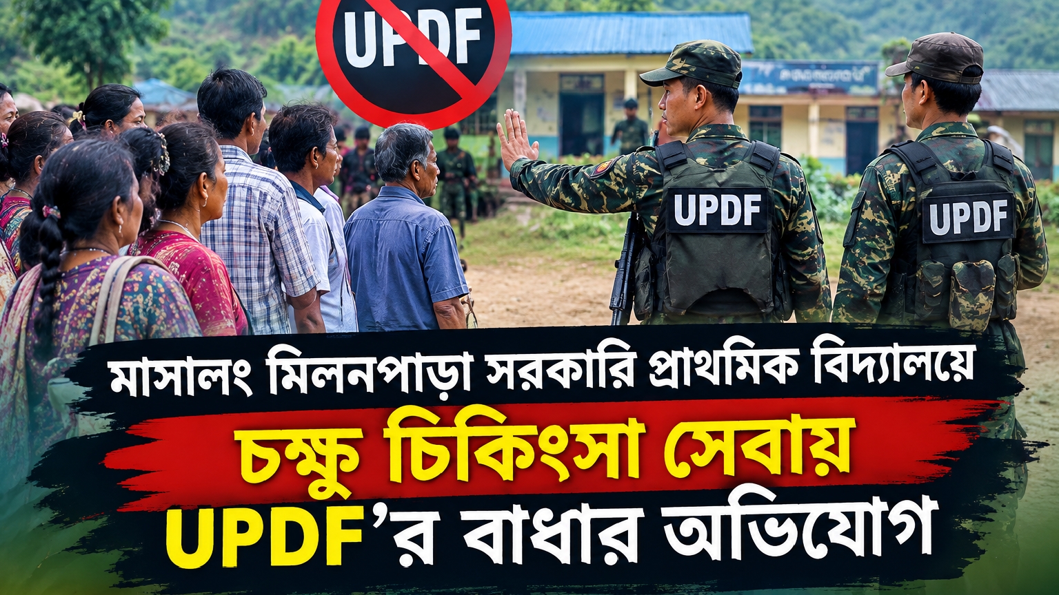 সাজেকে বিনামূল্যে চক্ষু চিকিৎসা সেবায় ইউপিডিএফের বাধার অভিযোগ